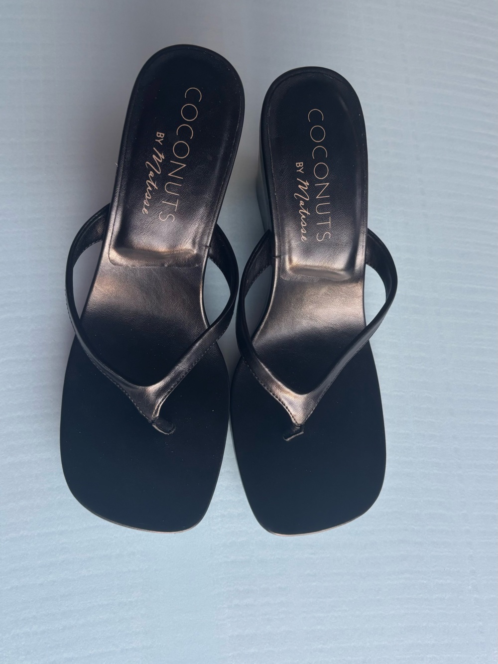 Coconuts by Matisse Black Minimalist thong Sandals